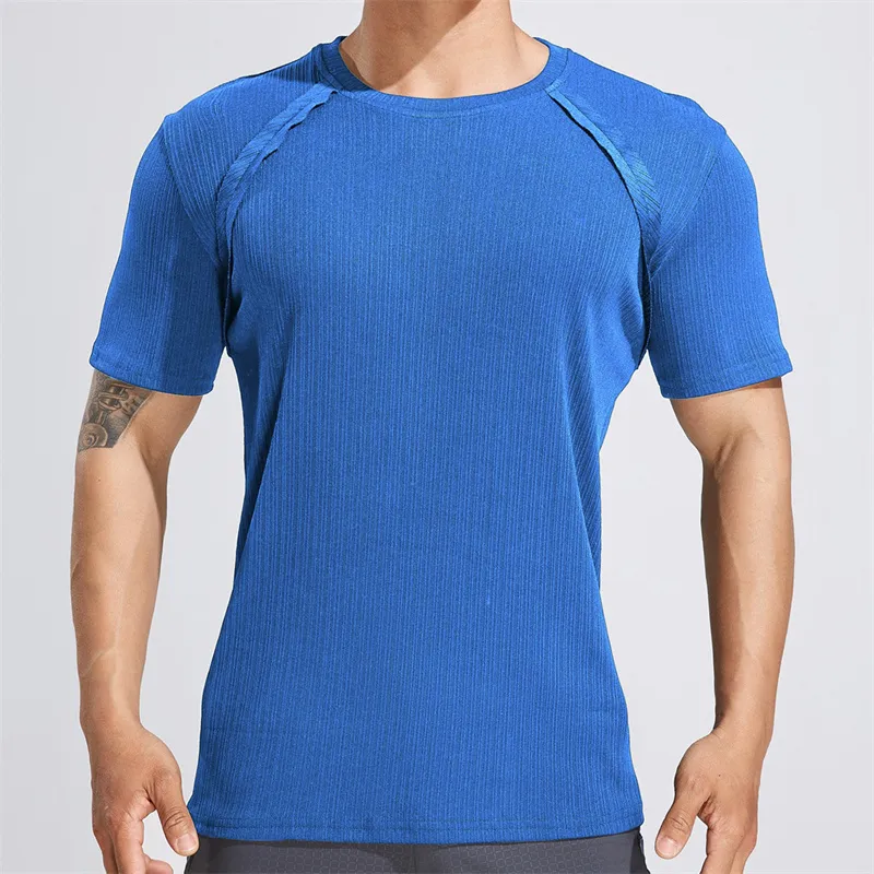 O-Neck Short Sleeve Men's Gym & Workout T Shirt - Men's Fitness Apparel,  Men's Sports & Fitness T Shirts, Vivinch