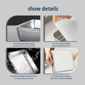 Stainless Steel fresh-Keeping Box With lid Refrigerator Storage Box Steamed fish Grilled Fish  Dish fruit Plate保鲜盒冰箱收纳盒. 