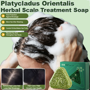Usman Platycladus Orientalis Leaf Herbal Hair Growth Soap Platycladus Orientalis Shampoo And Soap Promotes Scalp Health