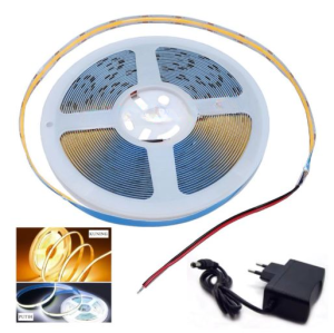 Lampu COB LED Strip Lampu COB 12V DC 320 LED 8MM Lampu LED Strip Indoor COB LED Strip Light Premium
