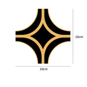 500cm Self Adhesive Floor Tile Stickers Gold Waterproof PVC Wall Gap Sealing Tape Home Decoration