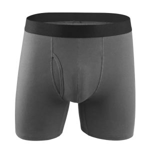 Mens Incontinence Boxer Shorts Comfortable Urinary Control Underwear Breathable Anti-Leak Pants Soft Absorbent Daily Wear Shorts for Men