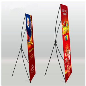 Tripod Collapsible Stand Banner Aluminum Poster Display Stand 60cm x 160cm (2ft x 5ft) Tarpaulin