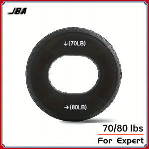 JBA Hand Grip Ring Dual Force 20-80lbs Solid Silicone Anti Slip Elastic Durable Portable Lightweight Finger Strength Trainer Wrist Handgripper