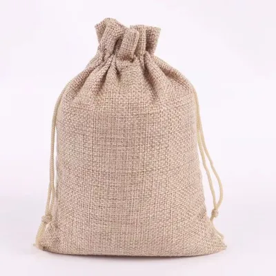 Christmas Drawstring Jewelry Bag Wedding Birthday Party Baby Shower Supplies linen Pendulum Uncang Emas Gift Bag