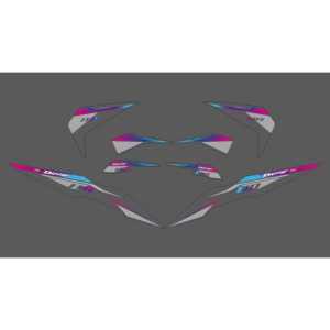 Striping Beat Esp Tahun 2016 2017 2018 2019 Variasi Rainbow Transparan - BES-UV - GSI