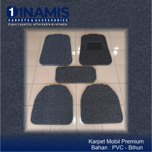 Karpet Mobil PREMIUM Mie Bihun 5pcs untuk depan belakang UNIVERSAL - Bahan PVC Tebal 16mm Anti Slip