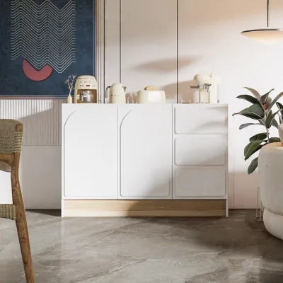 KONCEPT FURNITURE ตู้เตี้ย PLAY รุ่น NORDIS สีขาว (140X40X95 ซม.)