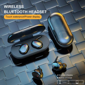 TWS headset bluetooth full bass original Nirkabel Earphone Bluetooth 5.0 Earbud Tahan Air dengan Mikrofon Panggilan Telepon Tahan Air Layar Airdot Airpod untuk iphone XIAOMi Samsung HUAWEI vivo