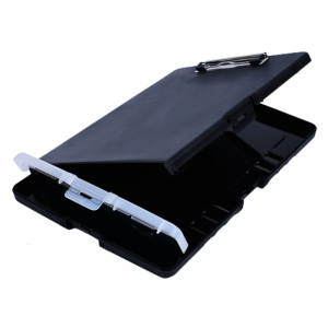 Portable File Organizer Case with Clipboard and Pen Box File Clipboard Writing Pad with File Case for Hospital Warehouse