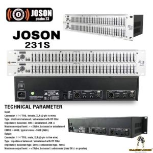 Joson 231 / 231S Professional Audio Equalizer with Two-channel 31-segment design (Original)