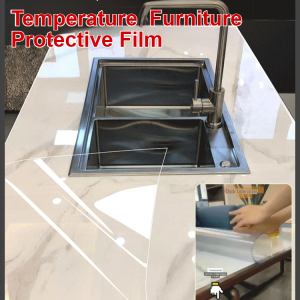 Transparent Furniture Protective Film Heat-Resistant Oil-Proof  Desktop Cloth Cushion Self-Adhesive Sticker For Dining Table