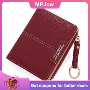 【MPJow】 New Womens Wallet Short And Simple Card Holder Coin Purse Student Clutch Folding Wallet Stylish Solid Color
