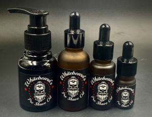 Whitebeards Pre Shave Oil - New Fresh Peppermint Scent Premium Blend