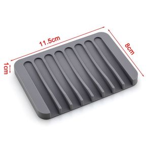 Silicone Flexible Soap Dishes Graceful Soap Dish Eco-friendly Soapbox Plate Tray Storage Bathroom