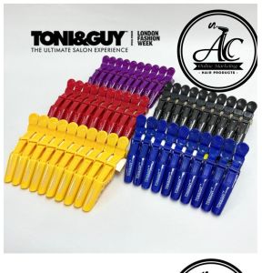 10pcs Hair Clip Toni & Guy Crocodile Salon Clamp Sectioning Grip Clip Hair Dressing Klip Rambut Barber ToniporaryGuy