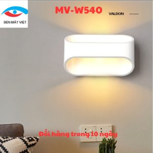 Đèn Tường Led Hiện Đại Lắp Trong Nhà Mắt Việt MV-W540 Công Suất 5W Ánh Sáng Vàng 3000k Vỏ Trắng Bảo Hành 2 Năm