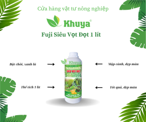 Phân bón vi lượng Fuji Siêu Vọt Đọt 1 lít Bật Chồi Xanh Lá
