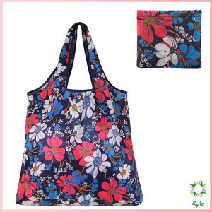 Ayla ถุงผ้าช้อปปิ้งพับได้ อเนกประสงค์ แบบพกพา เป็นมิตรกับสิ่งแวดล้อม Shopping bag