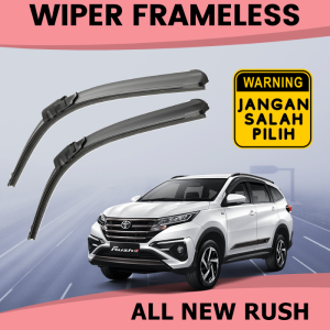Wiper Rush Wifer Depan New Rush Terios Model Pisang Karet Kaca Depan Mobil Sepasang 1 Set