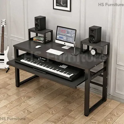 17vm [In stock]Simple modern piano table Electric Piano Studio worktable music table arranger keyboard tuning table household piano stand F2H6C