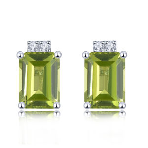 Lohaspie Jewelry Genuine 2.4 Carats Silver Earring 925 Original Natural Sky Blue Topaz Garnet Stud Earring Genuine Garnet Earrings Birthstone Earring For Women Jewelry