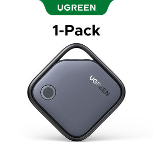 UGREEN Smart Finder Tracker Locator for Apple FMN Anti-lost Device Basic Black Plastic Universal Structure Button FMN Certification Works with iOS Find My app for iPad pro iPhone 17 16 15 14 13 MacBooK for car keys pets wallet luggage
