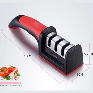 4-Stages & 3-Stages Knife Sharpener Alat Pengasah Pisau Kitchen Easy Polish Knife Stone 金刚石磨刀器四合一多功能磨刀神器