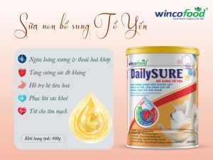 (Tặng 1 hủ yến đường )Sữa Non bổ sung Tổ Yến DailySURE 800g