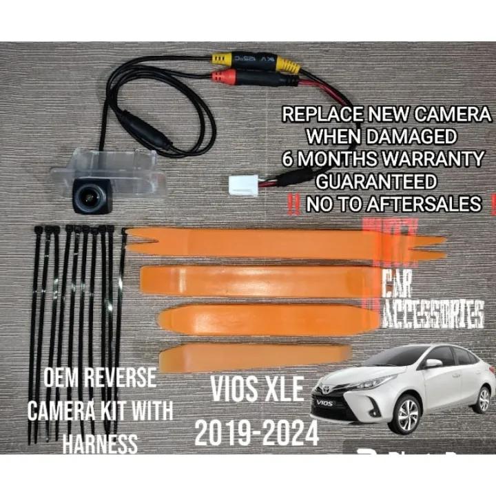 REVERSE CAMERA VIOS XLE 2019-2024 GEN 44.5 WITH HARNESS 170° DEGREE ...