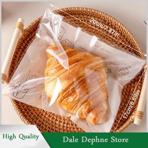 [Dale Dephne] 50pcs tự dính con dấu túi nhựa cho bánh bao bì Croissant bên handmade Biscuit cookies bánh mì và bánh đóng gói