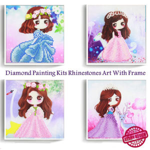 DIY Diamond Painting Kit With Frame Mosaic Painting Art And Craft For Kids Gift For Children Decoration Unicorn Design