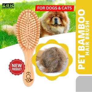 Pets Emporium Gentle yet Powerful Bamboo Pet Brush for Dogs and Cats: Eco-Friendly Grooming Solution