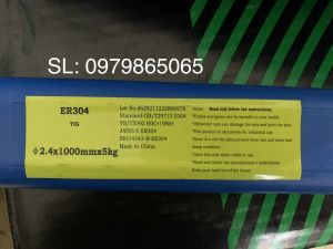Que hàn tig inox 304 bù tig ER304 Trung Quốc 5kg