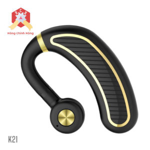 Tai phone bluetooth K21 đen mẫu mới tai nghe móc tai đàm thoại to rõ pin lớn mỗi lần sạc nghe được 30 tiếng
