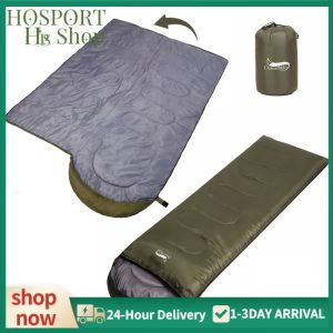 Single Outdoor Sleeping Bag for Camping and Hiking Ultralight Envelope Type with Sack Easy to Pack and Warm