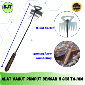 Alat Pencabut Rumput 4/6/11 Gigi Alat Pencabut Mencabut Rumput Liar Di Halaman Rumah Keperluan Taman