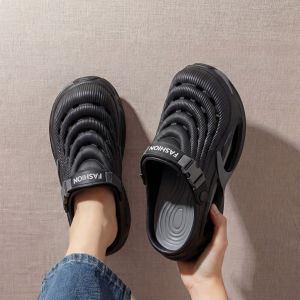[Free Shipping] EVA MenS Clogs 2026 New Summer Model For Outdoor Wear Suitable For Driving Non-Slip Breathable Thick-Soled Beach And Stream Shoes