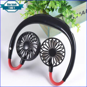 Quạt Đeo Cổ Parrot USB Mini Tích Điện Không Cánh Tiện Lợi Thời Trang Dáng Thể Thao