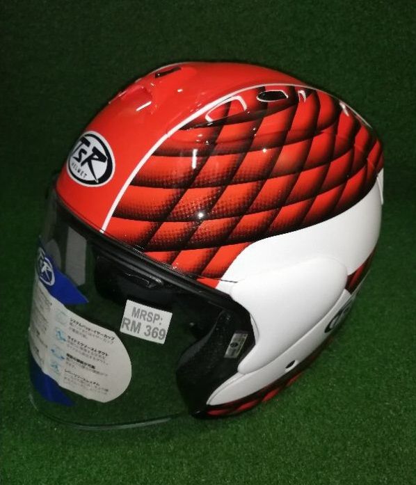 TSR RAM HELMET G818 TAIRA RED (FREE STICKERS 3PCS) Large 60Cm