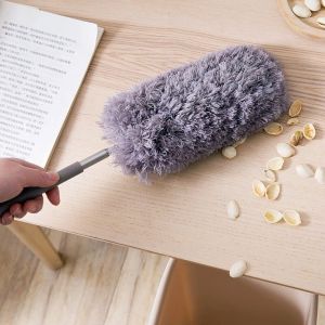 85cm Retractable Duster Adjustable Washable Microfiber Feather Duster Desktop Sweep Household Dusting Brush