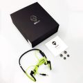 Sports Earbuds Wired Running Headphones with Microphone, Neckband in-Ear Stereo Workout Earphones Designed for Jogging Gym Headsets,Green. 