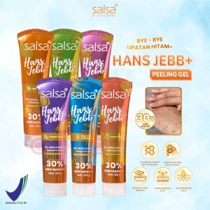SALSA Hans Jebb+ - Isi Lebih Banyak 30% - Gel Skin Cleanser Eksfoliasi Perontok Daki dan Ketiak Hitam