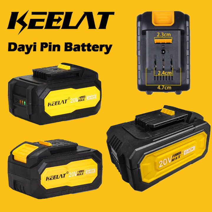 KEELAT Lithium LiIon Battery Use for Dayi Design Bateri Rechargeable Dayi Socket Power Tool