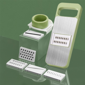 MixHome Mini Vegetable Slicer Cutter Mandoline Chopper Potato Grater Salad Fruits Maker Garlic Onion Grinder Kitchen Food Shredder Tool With Stainless Steel Blade