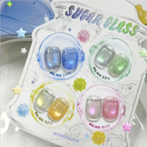 [Vainpot-SG] YOGURT NAIL Sugar Glass Magnetic Gel Full Set / 4 Colours HEMA-Free Korean Soak Off Gel Polish