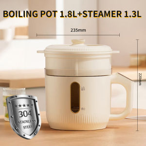 18L/24L Stainless Steel Electric Cooker Multifunctional Electric Steamer Pot with 2/3 layers of Steamers1500W High Power0 Plastic & 0 CoatingStew/Steam/Hot Pot Heating Pot