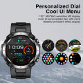 Aolon Smartwatch Tetra R2 49.5mm Exercise Duration/Heart Rate/Blood Pressure/Calories/Custom Wallpaper Men Sport Fitness 400mAh Battery Smart watch Bluetooth Call IP67 Waterproof jam tangan Pria. 