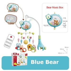 **Malaysia Seller** Baby Bed Bell Baby Crib Toys Rotating Baby music bed bell baby sleeping toys starry light baby rattle
