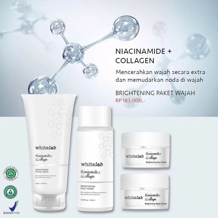 WHITELAB%20BRIGHTENING%20FACE%20SERIES%20With%20Niacinamide%20+%20Collagen%20Paket%20Wajah%20White%20Lab%204ea%20-%20Image%203